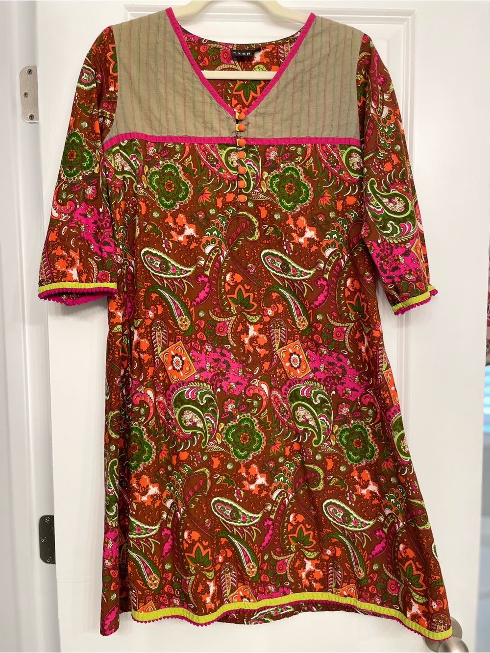 Psychedelic Boho Midi Dress